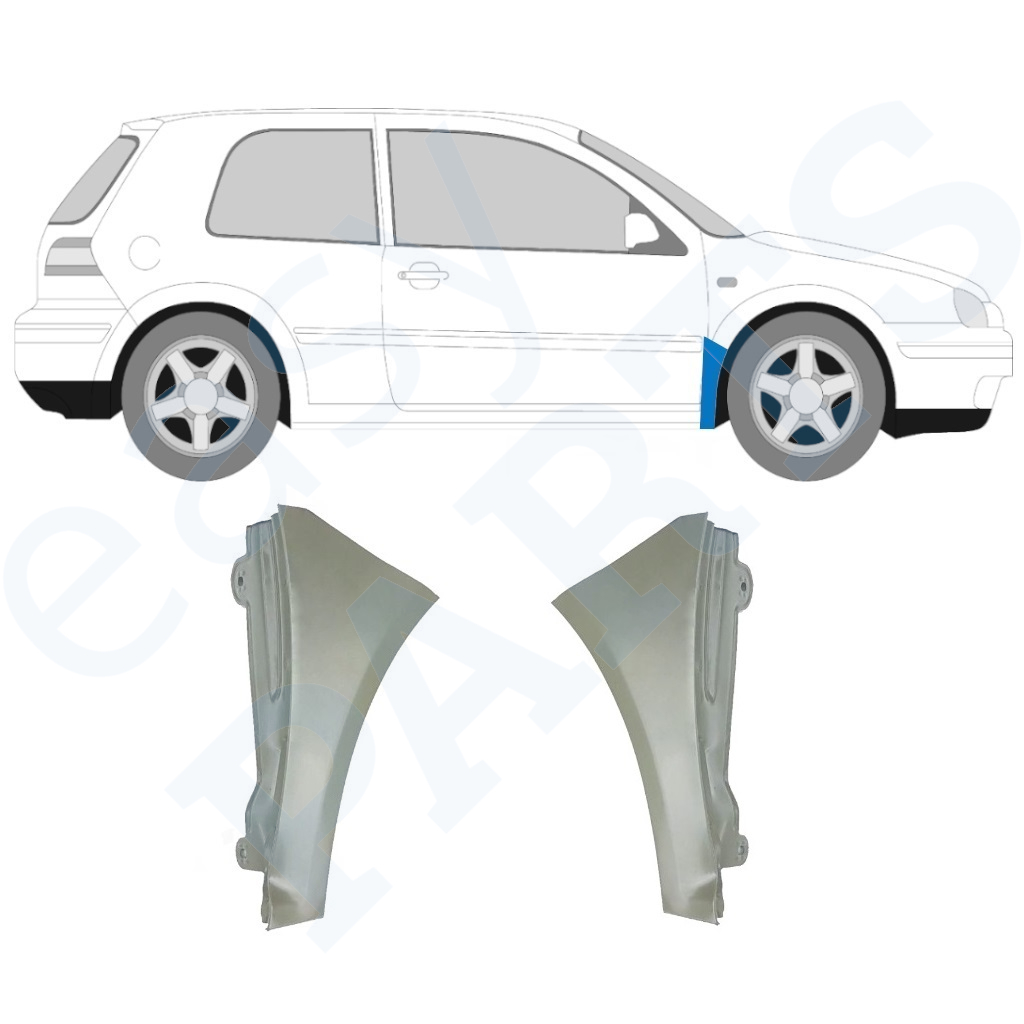 Reperaturka błotnika przedniego do VW Golf MK4 1997 2006 Lewa Prawa 9676