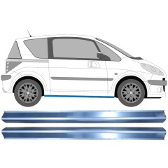 Reperaturka progu do Peugeot 1007 2005-2009 / Lewa+Prawa / Zestaw 11332