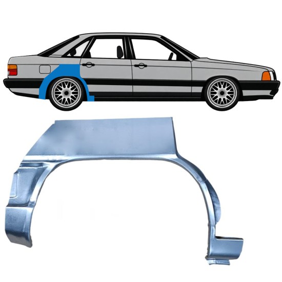 Reperaturka błotnika tylnego do Audi 100 C3 1982-1990 / Prawa 7607