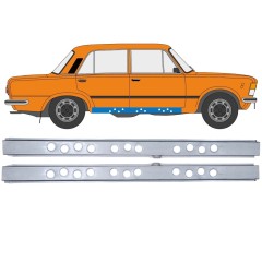 Reperaturka progu wewnętrzna do Fiat 125p 1968-1991 / Lewa+Prawa / Zestaw 12545