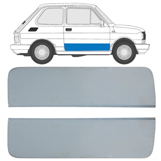 Reperaturka drzwi do Fiat 126p 1972-2000 / Lewa+Prawa / Zestaw 17262