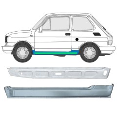 Reperaturka progu wewnętrzna + zewnętrzna do Fiat 126p 1972-2000 / Lewa / Zestaw 11717