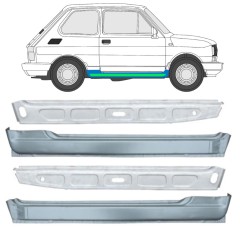 Reperaturka progu wewnętrzna + zewnętrzna do Fiat 126p 1972-2000 / Zestaw 11718