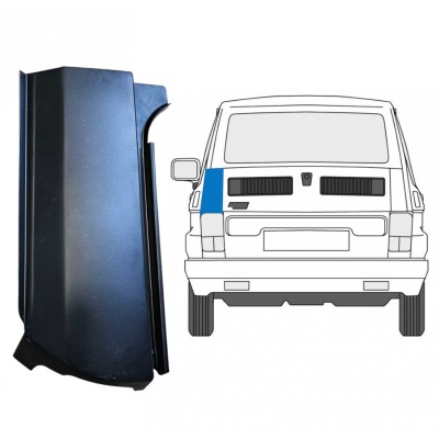 Reperaturka narożnika tylnego do Fiat 126p 1972-2000 / Lewa 14960