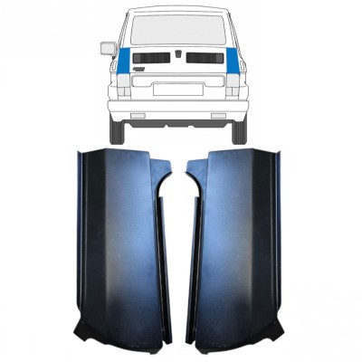 Reperaturka narożnika tylnego do Fiat 126p 1972-2000 / Lewa+Prawa / Zestaw 14961