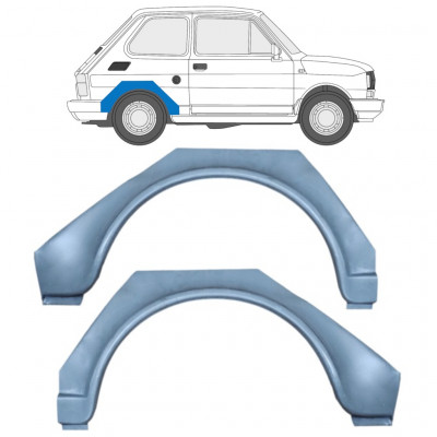 Reperaturka błotnika tylnego do Fiat 126p 1972-2000 / Lewa+Prawa / Zestaw 9527