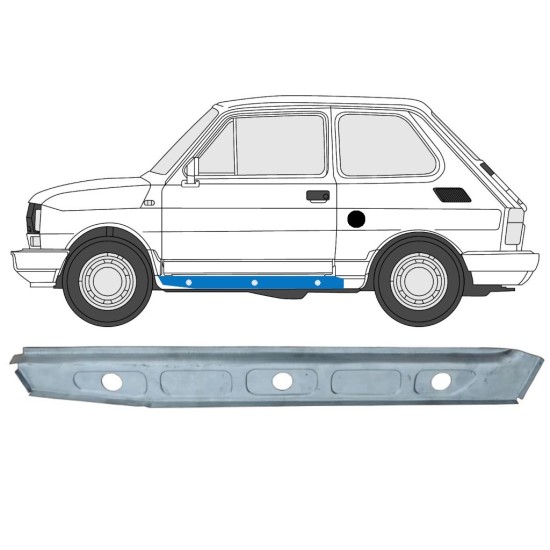 Reperaturka progu wewnętrzna do Fiat 126p 1972-2000 / Lewa 15122