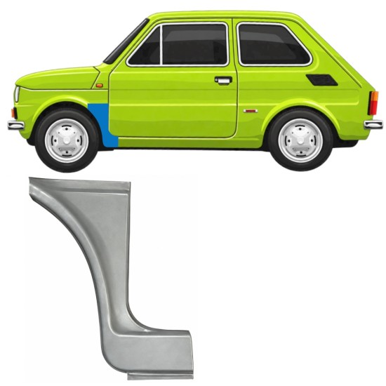Reperaturka błotnika przedniego do Fiat 126p 1972-1994 ST/FL / Lewa 11218