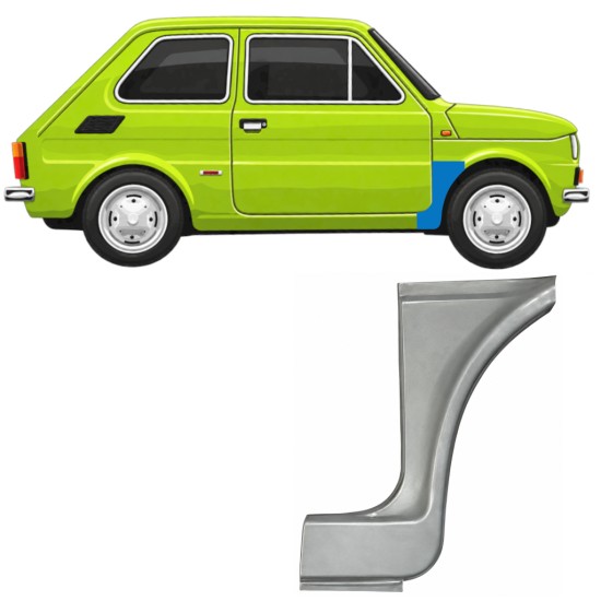 Reperaturka błotnika przedniego do Fiat 126p 1972-1994 ST/FL / Prawa 11217