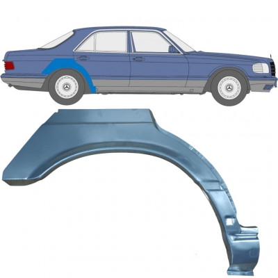 MERCEDES S-CLASS 1979-1991 REPERATURKA BŁOTNIKA TYLNEGO / PRAWA STRONA