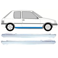 Pełny próg do Peugeot 205 1983-1998 / Lewa+Prawa / Zestaw 9815