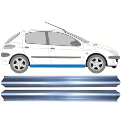 Reperaturka progu do Peugeot 206 206+ 1998-2012 / Lewa = Prawa (symetryczny) / Zestaw 9958