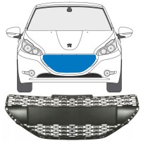 Grill do Peugeot 208 2012-2015 16196