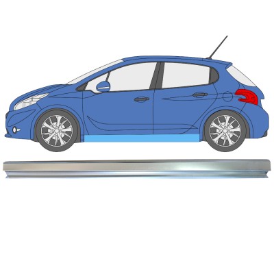 Reperaturka progu do Peugeot 208 2012-2019 / Lewa 16314