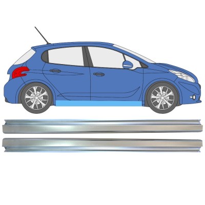 Reperaturka progu do Peugeot 208 2012-2019 / Lewa+Prawa / Zestaw 16315