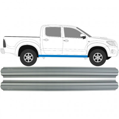 TOYOTA HILUX 2005-2015 PRÓG / PRAWA STRONA = LEWA STRONA / ZESTAW