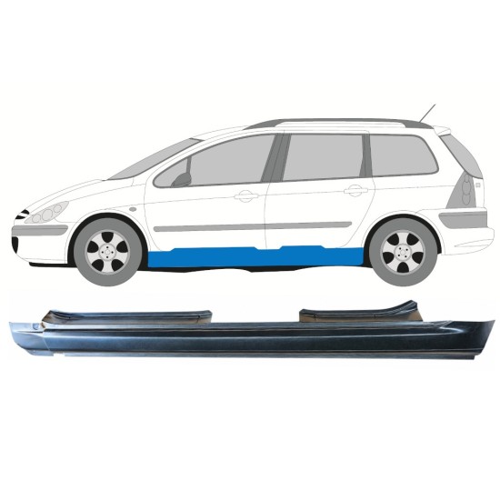 Pełny próg do Peugeot 307 2001-2008 / Lewa / COMBI 16968