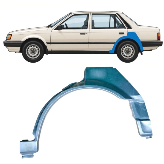 Reperaturka błotnika tylnego do Mazda 323 BF 1985-1989 / Lewa 12957