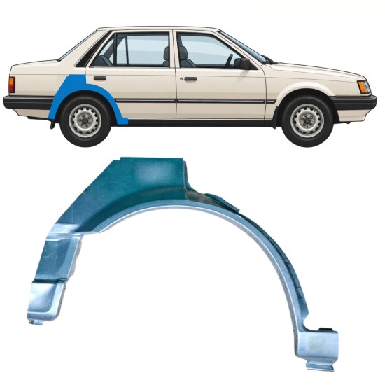 Reperaturka błotnika tylnego do Mazda 323 BF 1985-1989 / Prawa 12956