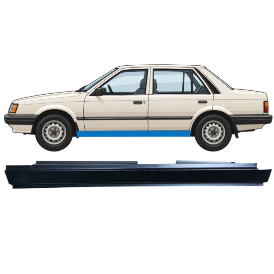 Pełny próg do Mazda 323 BF 1985-1989 / Lewa 12960