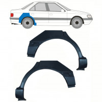 Reperaturka błotnika tylnego do Peugeot 405 1987-1996 / Lewa+Prawa / Zestaw 10783