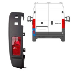 Narożnik zderzaka tylnego z lampą do Citroen Jumper 2006-2018 / Lewa / Zestaw 14094