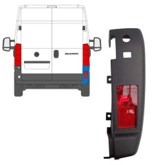 Narożnik zderzaka tylnego z lampą do Citroen Jumper 2006-2018 / Prawa / Zestaw 14096