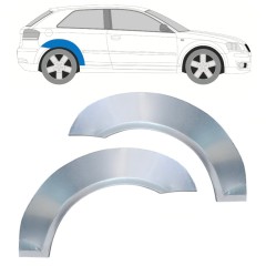Reperaturka błotnika tylnego do Audi A3 8P 2003-2012 / Lewa+Prawa / Zestaw 16321