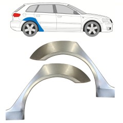 Reperaturka błotnika tylnego do Audi A3 8P 2003-2012 / Lewa+Prawa / Zestaw 15210