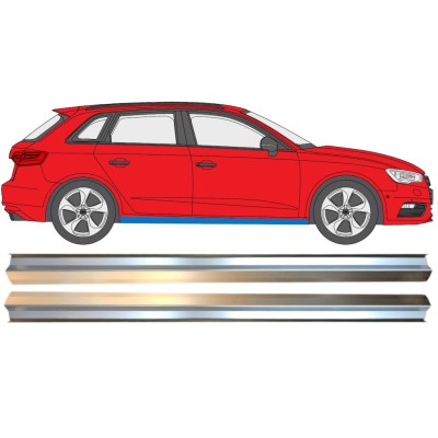 Reperaturka progu część dolna do Audi A3 8V 2012-2020 / Lewa+Prawa / Zestaw 14994