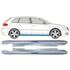 Pełny próg do Audi A3 8P 2003-2012 / Lewa+Prawa / Zestaw 9999