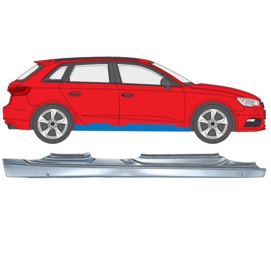 Pełny próg do Audi A3 8V 2012-2020 / Prawa / HATCHBACK 17283