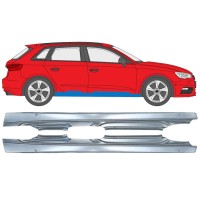 Pełny próg do Audi A3 8V 2012-2020 / Lewa+Prawa / HATCHBACK / Zestaw 17285