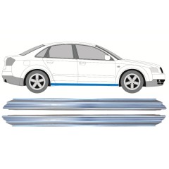 Reperaturka progu do Audi A4 B6 2000-2004 / Lewa = Prawa (symetryczny) / Zestaw 9759
