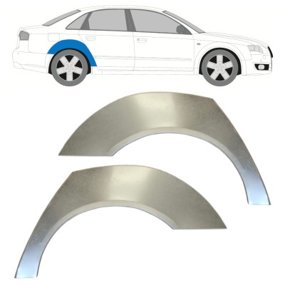 Reperaturka błotnika tylnego do Audi A4 B7 2004-2007 / Lewa+Prawa / Zestaw 14747