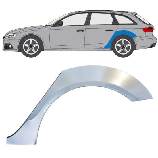 Reperaturka błotnika tylnego do Audi A4 B8 2007-2016 / Lewa 16323