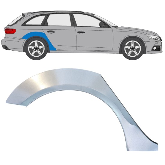 Reperaturka błotnika tylnego do Audi A4 B8 2007-2016 / Prawa 16322