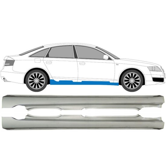 Pełny próg do Audi A6 C6 2004-2010 / Lewa+Prawa / Zestaw 15035