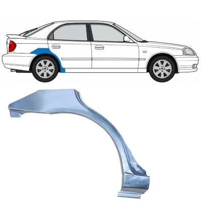 Reperaturka błotnika tylnego do Hyundai Accent 2000-2006 / Prawa 7593