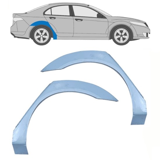 Reperaturka błotnika tylnego do Honda Accord 2008-2016 / Lewa+Prawa / Zestaw 16289