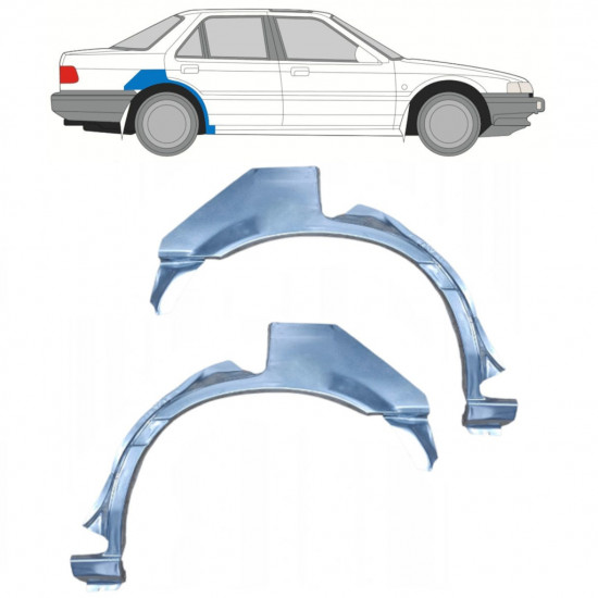 Reperaturka błotnika tylnego do Honda Accord 1985-1989 / Lewa+Prawa / Zestaw 9880