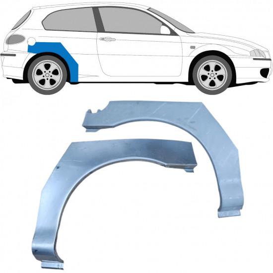 Reperaturka błotnika tylnego do Alfa Romeo 147 2000-2010 / Lewa+Prawa / Zestaw 9269