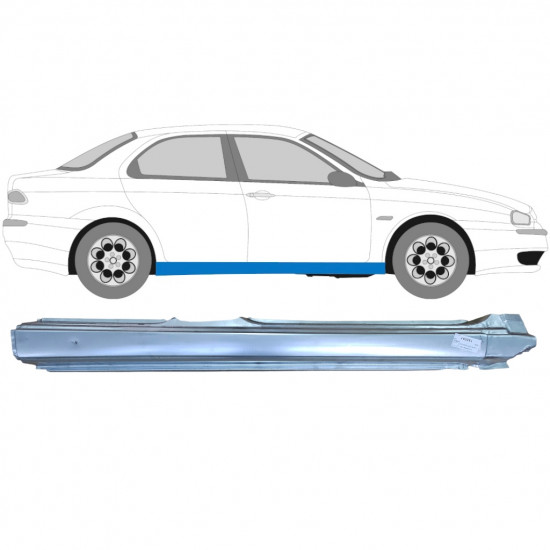 Pełny próg do Alfa Romeo 156 1997-2005 / Prawa 5399