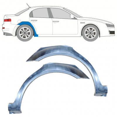 Reperaturka błotnika tylnego do Alfa Romeo 159 2005-2012 / Lewa+Prawa / Zestaw 9915