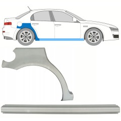 Reperaturka progu + błotnika tylnego do Alfa Romeo 159 2005-2012 / Prawa / Zestaw 10316