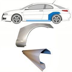 Reperaturka progu + błotnika tylnego do Alfa Romeo GT 2003-2010 / Lewa / Zestaw 8702