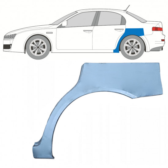 Reperaturka błotnika tylnego do Alfa Romeo 159 2005-2012 / Lewa 7837