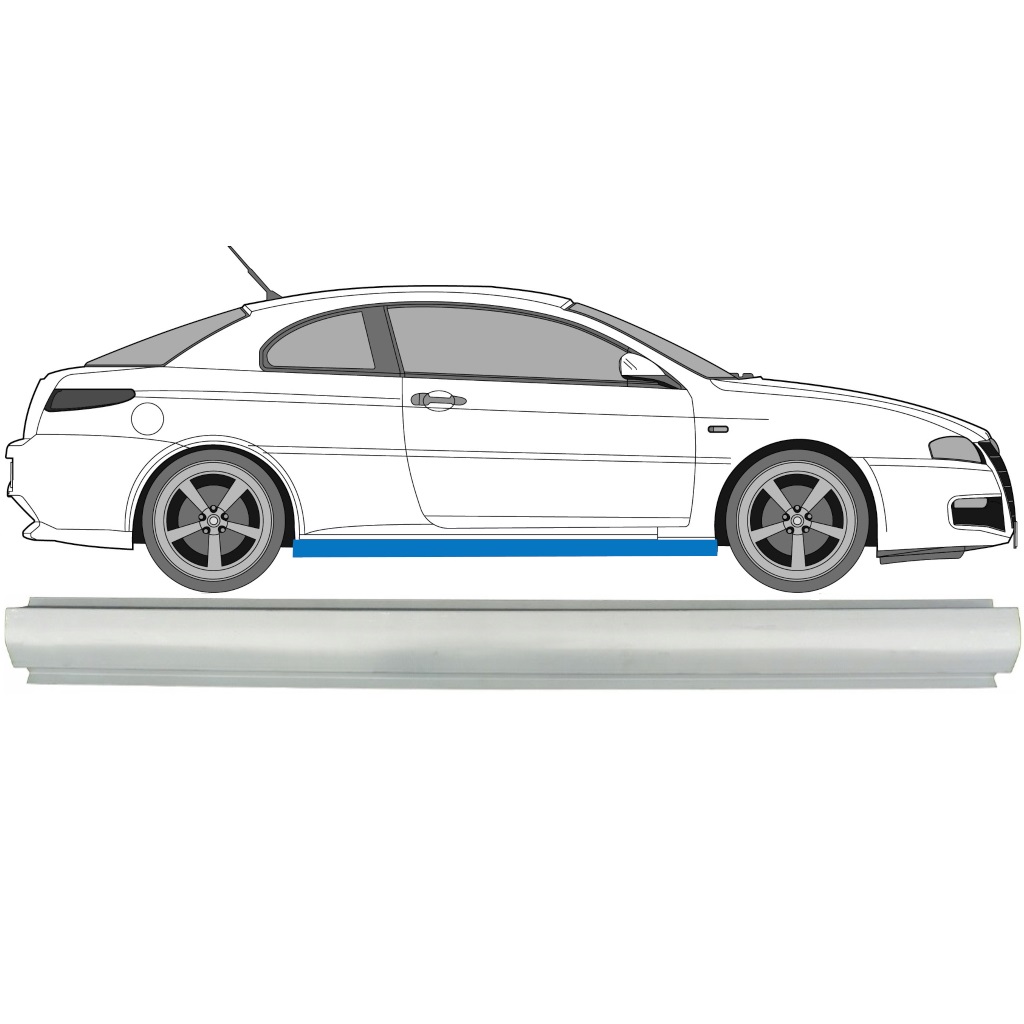 Reperaturka Progu Do Alfa Romeo Gt 2003-2010 / Lewa = Prawa (Symetryczny) 7174