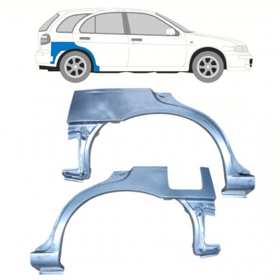 Reperaturka błotnika tylnego do Nissan Almera 1995-2000 / Lewa+Prawa / Zestaw 10223