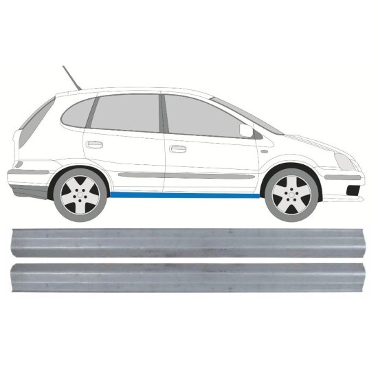 Reperaturka progu do Nissan Almera Tino 2000-2006 / Lewa = Prawa (symetryczny) / Zestaw 10649